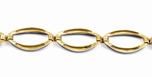 Bracciale a maglie ovali in oro e smalti  - Asta Gioielli, orologi, argenti e penne - Associazione Nazionale - Case d'Asta italiane