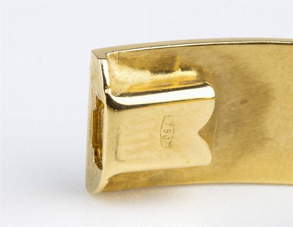 Bracciale rigido in oro e diamanti  - Asta Gioielli, orologi, argenti e penne - Associazione Nazionale - Case d'Asta italiane