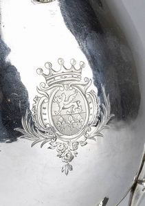 Cioccolatiera francese in argento - Saint-Quentin 1752-1755, maestro argentiere ADRIEN DACHERY  - Asta Gioielli, orologi, argenti e penne - Associazione Nazionale - Case d'Asta italiane