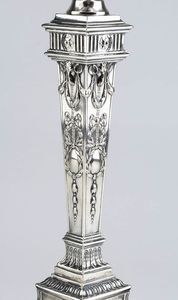 Candelabro tedesco in argento - fine XIX, inizio XX secolo  - Asta Gioielli, orologi, argenti e penne - Associazione Nazionale - Case d'Asta italiane