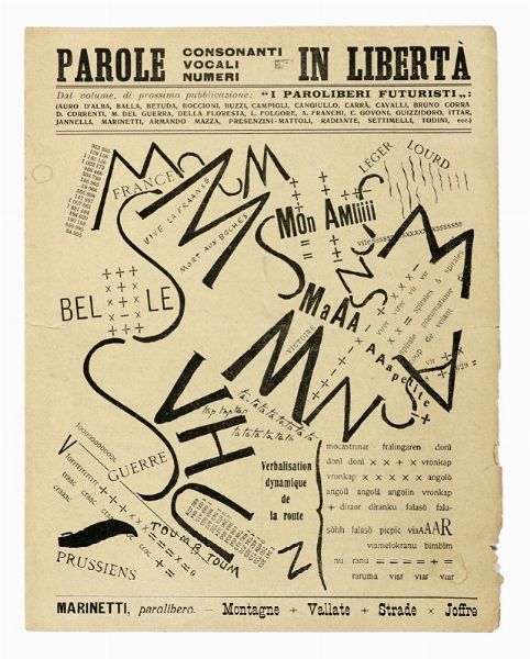 Filippo Tommaso Marinetti : Che cos' il futurismo. Nozioni elementari.  - Asta Autografi e manoscritti, Futurismo, libri del Novecento e libri d'artista [Parte I] - Associazione Nazionale - Case d'Asta italiane