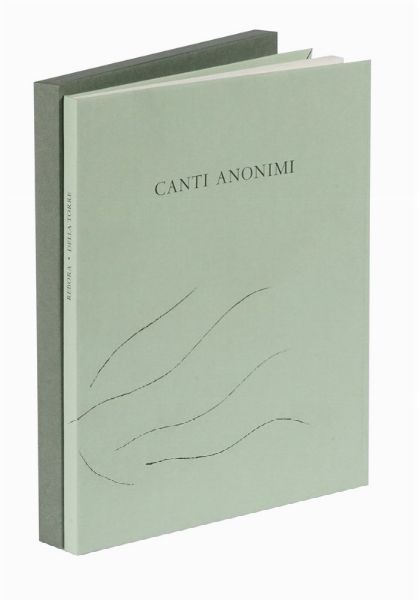 CLEMENTE RBORA : Canti anonimi.  - Asta Autografi e manoscritti, Futurismo, libri del Novecento e libri d'artista [Parte I] - Associazione Nazionale - Case d'Asta italiane