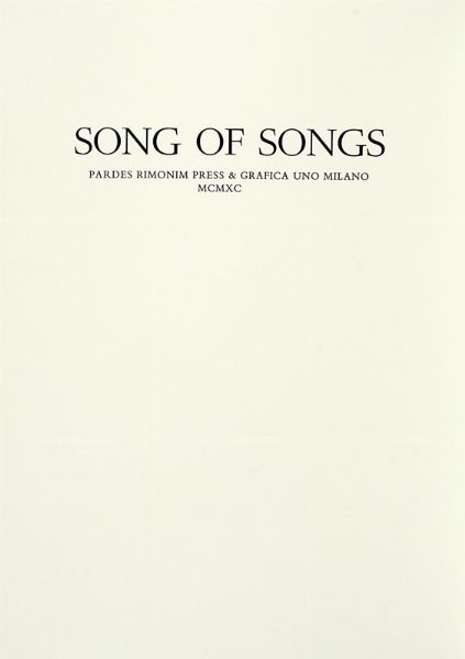 RITA GALL : Song and Songs.  - Asta Autografi e manoscritti, Futurismo, libri del Novecento e libri d'artista [Parte I] - Associazione Nazionale - Case d'Asta italiane