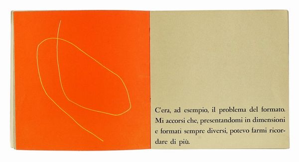 BRUNO MUNARI : Storia di un filo.  - Asta Autografi e manoscritti, Futurismo, libri del Novecento e libri d'artista [Parte I] - Associazione Nazionale - Case d'Asta italiane