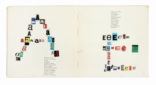 BRUNO MUNARI : Alfabetiere. Facciamo assieme un libro da leggere secondo il metodo attivo.  - Asta Autografi e manoscritti, Futurismo, libri del Novecento e libri d'artista [Parte I] - Associazione Nazionale - Case d'Asta italiane