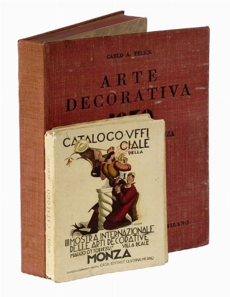 Lotto di 5 cataloghi della Mostra Internazionale delle Arti Decorative di Monza.  - Asta Autografi e manoscritti, Futurismo, libri del Novecento e libri d'artista [Parte I] - Associazione Nazionale - Case d'Asta italiane