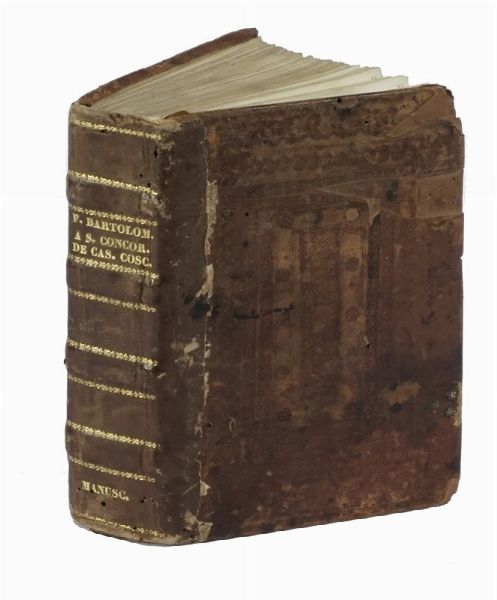 BARTHOLOMAEUS DE SANCTO CONCORDIO : Summa de casibus conscientiae [...].  - Asta Autografi e manoscritti, Futurismo, libri del Novecento e libri d'artista [Parte I] - Associazione Nazionale - Case d'Asta italiane