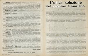 Filippo Tommaso Marinetti - L?Orgoglio italiano. Manifesto futurista. [Segue: Il Futurismo e la Guerra. Cronaca sintetica].