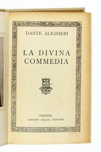 DANTE ALIGHIERI : La Divina Commedia.  - Asta Autografi e manoscritti, Futurismo, libri del Novecento e libri d'artista [Parte I] - Associazione Nazionale - Case d'Asta italiane