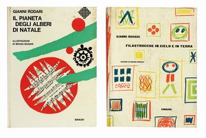 GIANNI RODARI : Filastrocche in cielo e in terra. Disegni di Bruno Munari.  - Asta Autografi e manoscritti, Futurismo, libri del Novecento e libri d'artista [Parte I] - Associazione Nazionale - Case d'Asta italiane