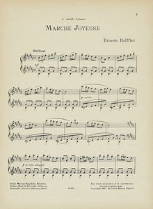 ERNESTO HALFFTER - Marche Joyeuse / 1925. Copertina illustrata da Salvador Dal.