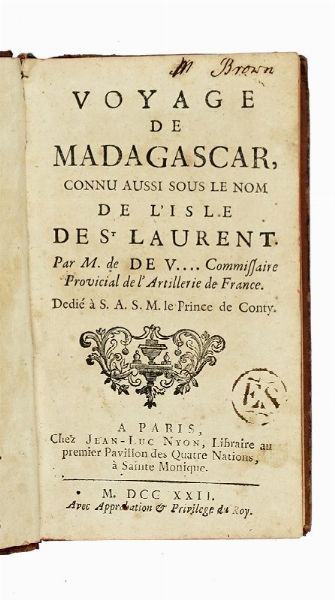 WILLIAM SMITH : Nouveau voyage de Guine... Premiere (-seconde) partie.  - Asta Libri a stampa dal XV al XIX secolo [Parte II] - Associazione Nazionale - Case d'Asta italiane