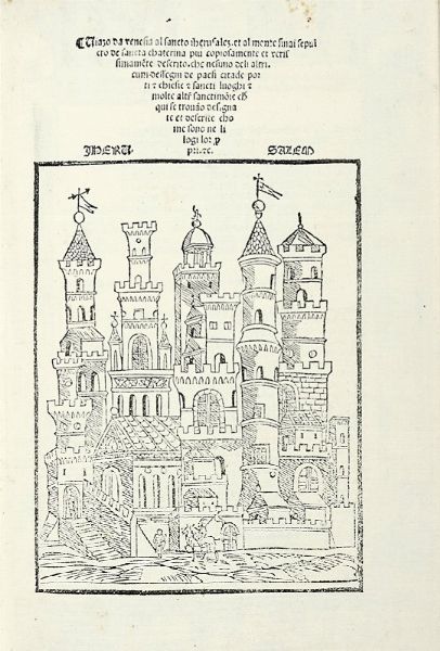 NICCOL (DA) POGGIBONSI : Viaggio da Venezia alla santa Gerusalemme e al monte Sinai.  - Asta Libri a stampa dal XV al XIX secolo [Parte II] - Associazione Nazionale - Case d'Asta italiane