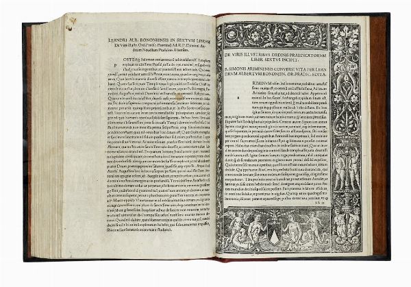 LEANDRO ALBERTI : De viris illustribus ordinis Praedicatorum libri sex in unum congesti.  - Asta Libri a stampa dal XV al XIX secolo [Parte II] - Associazione Nazionale - Case d'Asta italiane