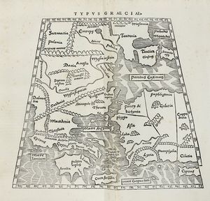 CAIUS IULIUS SOLINUS : Polyhistor, rerum toto orbe memorabilium thesaurus locupletissimus [...] de situ orbis libros tres.  - Asta Libri a stampa dal XV al XIX secolo [Parte II] - Associazione Nazionale - Case d'Asta italiane