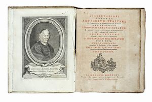 LODOVICO ANTONIO MURATORI - Dissertazioni sopra le antichita italiane gia composte e pubblicate in latino [...] Tomo primo (-terzo).