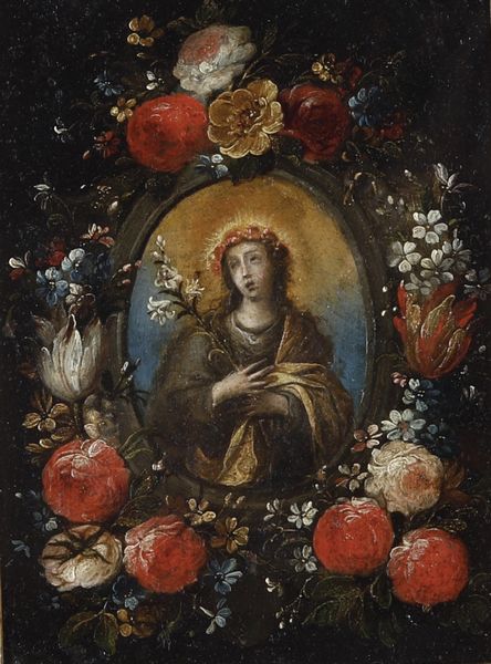 Scuola del XVII secolo Santa Rosalia  - Asta Pittura Antica - Associazione Nazionale - Case d'Asta italiane