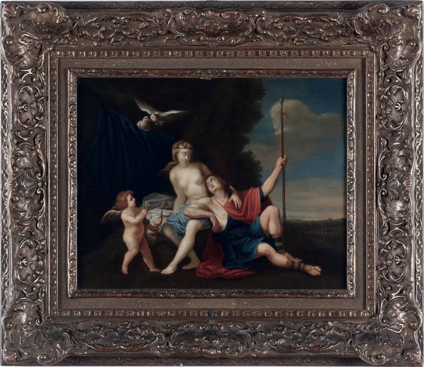 Jacob van Loo, Attribuito a : Venere e Adone  - Asta Pittura Antica - Associazione Nazionale - Case d'Asta italiane