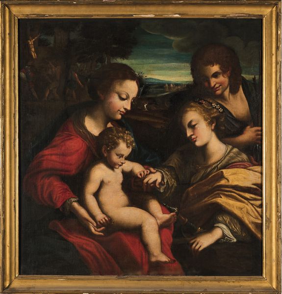 Antonio Allegri detto il Correggio, copia da : Matrimonio mistico di Santa Caterina  - Asta Pittura Antica - Associazione Nazionale - Case d'Asta italiane