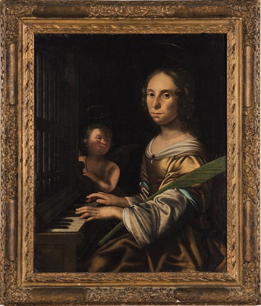 Scuola del XVII secolo Santa Cecilia  - Asta Pittura Antica - Associazione Nazionale - Case d'Asta italiane