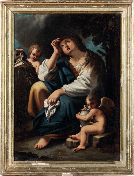 Bartolomeo Schedoni, Ambito di : Maddalena penitente  - Asta Pittura Antica - Associazione Nazionale - Case d'Asta italiane