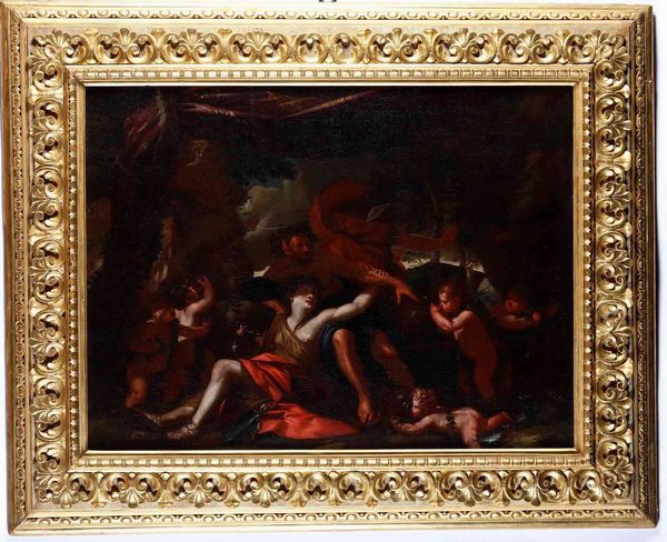 Charles Claude Dauphin detto Delfino, Attribuito a : Baccanale  - Asta Pittura Antica - Associazione Nazionale - Case d'Asta italiane