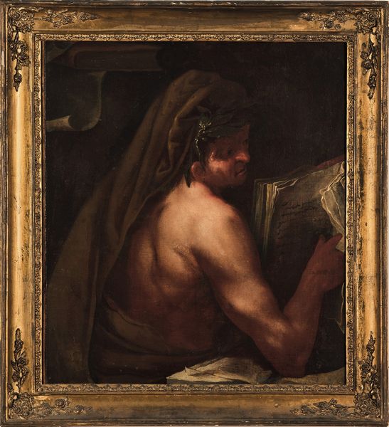 Scuola del XVII secolo Figura di filosofo  - Asta Pittura Antica - Associazione Nazionale - Case d'Asta italiane