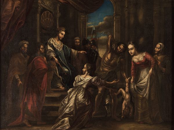 Scuola del XVIII secolo Scene della vita di Salomone  - Asta Pittura Antica - Associazione Nazionale - Case d'Asta italiane