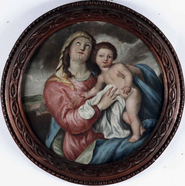 Antoon van Dyck, copia da : Madonna col Bambino  - Asta Pittura Antica - Associazione Nazionale - Case d'Asta italiane