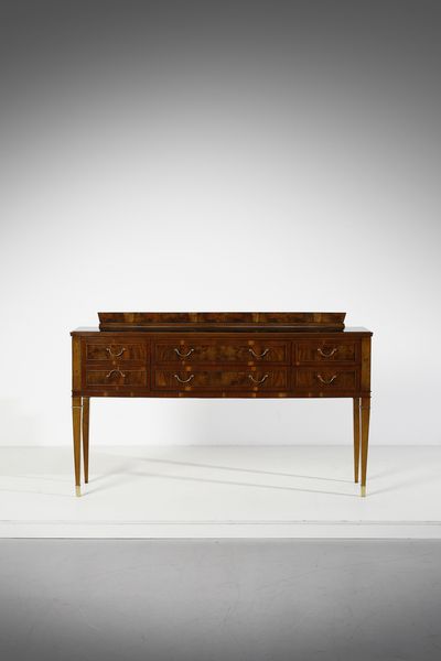 LANCIA EMILIO (1890 - 1973) : nello stile di. Credenza a sei cassetti  - Asta Asta 420 | DESIGN E ARTI DECORATIVE DEL NOVECENTO Online - Associazione Nazionale - Case d'Asta italiane