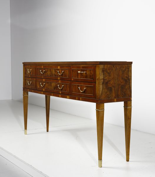 LANCIA EMILIO (1890 - 1973) : nello stile di. Credenza a sei cassetti  - Asta Asta 420 | DESIGN E ARTI DECORATIVE DEL NOVECENTO Online - Associazione Nazionale - Case d'Asta italiane