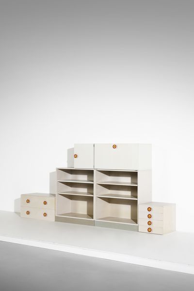 SOTTSASS ETTORE (1917 - 2007) : Sistema componibile mod. Kubirolo per Poltronova  - Asta Asta 420 | DESIGN E ARTI DECORATIVE DEL NOVECENTO Online - Associazione Nazionale - Case d'Asta italiane