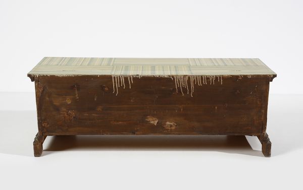 WENTER MARINI GIORGIO (1890 - 1973) : Cassapanca in legno dipinto con riferimenti alla citt di Parma  - Asta Asta 420 | DESIGN E ARTI DECORATIVE DEL NOVECENTO Online - Associazione Nazionale - Case d'Asta italiane