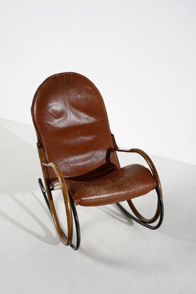 TUTTLE PAUL (1918 - 2002) : Poltrona a dondolo mod. Nonna per Strssle  - Asta Asta 420 | DESIGN E ARTI DECORATIVE DEL NOVECENTO Online - Associazione Nazionale - Case d'Asta italiane