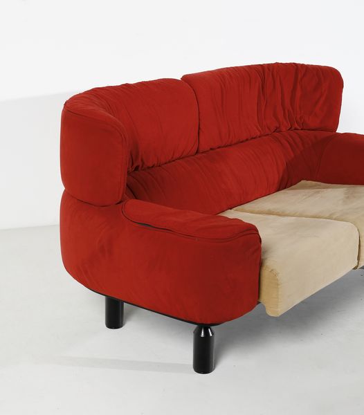 FRATTINI GIANFRANCO (1926 - 2004) : Divano a due posti mod. Bull per Cassina  - Asta Asta 420 | DESIGN E ARTI DECORATIVE DEL NOVECENTO Online - Associazione Nazionale - Case d'Asta italiane