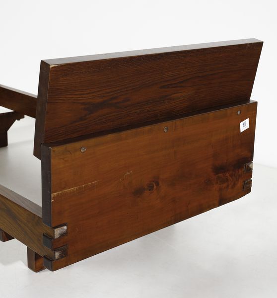 RIVADOSSI GIUSEPPE (n. 1935) : Letto singolo per Officina Rivadossi  - Asta Asta 420 | DESIGN E ARTI DECORATIVE DEL NOVECENTO Online - Associazione Nazionale - Case d'Asta italiane