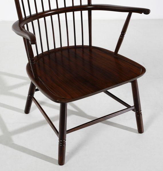 BUFFA PAOLO (1903 - 1970) : Poltroncina con schienale a 'bacchette' per Marelli & Colico  - Asta Asta 420 | DESIGN E ARTI DECORATIVE DEL NOVECENTO Online - Associazione Nazionale - Case d'Asta italiane