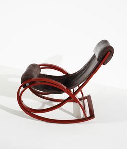 AULENTI GAE (1927 - 2012) : Poltrona a dondolo mod. Sgarsul per Poltronova  - Asta Asta 420 | DESIGN E ARTI DECORATIVE DEL NOVECENTO Online - Associazione Nazionale - Case d'Asta italiane