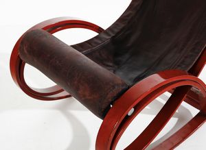 AULENTI GAE (1927 - 2012) : Poltrona a dondolo mod. Sgarsul per Poltronova  - Asta Asta 420 | DESIGN E ARTI DECORATIVE DEL NOVECENTO Online - Associazione Nazionale - Case d'Asta italiane