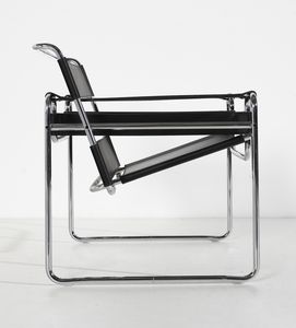 BREUER MARCEL LAJOS (1902 - 1981) : Coppia di poltrone mod. B3 o Wassily per Knoll Studio  - Asta Asta 420 | DESIGN E ARTI DECORATIVE DEL NOVECENTO Online - Associazione Nazionale - Case d'Asta italiane