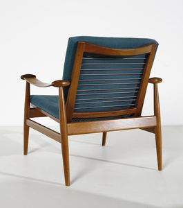 JUHL FINN (1912 - 1989) : Coppia di poltrone mod. 133 per France & Son  - Asta Asta 420 | DESIGN E ARTI DECORATIVE DEL NOVECENTO Online - Associazione Nazionale - Case d'Asta italiane