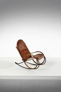 TUTTLE PAUL (1918 - 2002) : Poltrona a dondolo mod. Nonna per Strssle  - Asta Asta 420 | DESIGN E ARTI DECORATIVE DEL NOVECENTO Online - Associazione Nazionale - Case d'Asta italiane