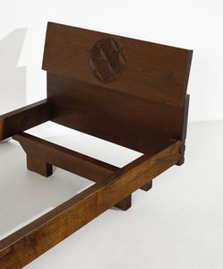 RIVADOSSI GIUSEPPE (n. 1935) : Letto singolo per Officina Rivadossi  - Asta Asta 420 | DESIGN E ARTI DECORATIVE DEL NOVECENTO Online - Associazione Nazionale - Case d'Asta italiane