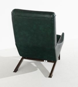 FRATTINI GIANFRANCO (1926 - 2004) : Poltrona mod. 880 con poggiapiedi mod. 849 per Figli di Amedeo Cassina  - Asta Asta 420 | DESIGN E ARTI DECORATIVE DEL NOVECENTO Online - Associazione Nazionale - Case d'Asta italiane