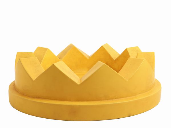 ETTORE SOTTSASS : Fruttiera Camomilla in ceramica, produzione Alessio Sarri 1989  - Asta Una villa fiorentina. Arredi e Dipinti Antichi. Arte Contemporanea - Associazione Nazionale - Case d'Asta italiane