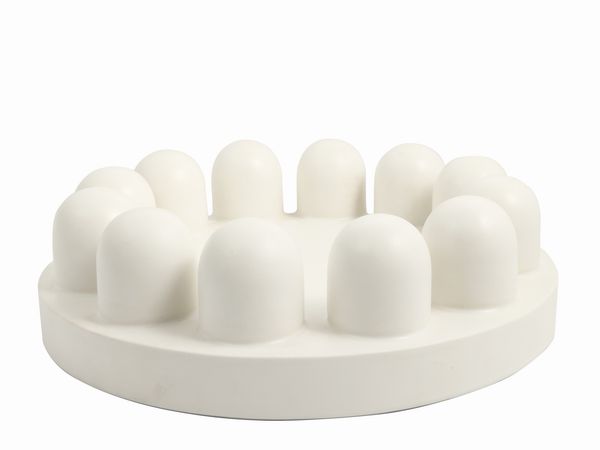 ETTORE SOTTSASS : Fruttiera Sugar in ceramica, produzione Alessio Sarri 1989  - Asta Una villa fiorentina. Arredi e Dipinti Antichi. Arte Contemporanea - Associazione Nazionale - Case d'Asta italiane