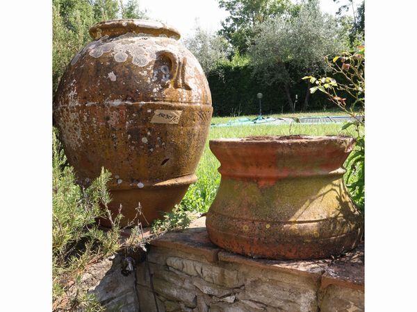 Orcio in terracotta  - Asta Una villa fiorentina. Arredi e Dipinti Antichi. Arte Contemporanea - Associazione Nazionale - Case d'Asta italiane