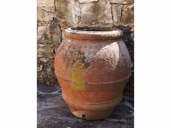 Orcio in terracotta, Emilio Ricceri  - Asta Una villa fiorentina. Arredi e Dipinti Antichi. Arte Contemporanea - Associazione Nazionale - Case d'Asta italiane