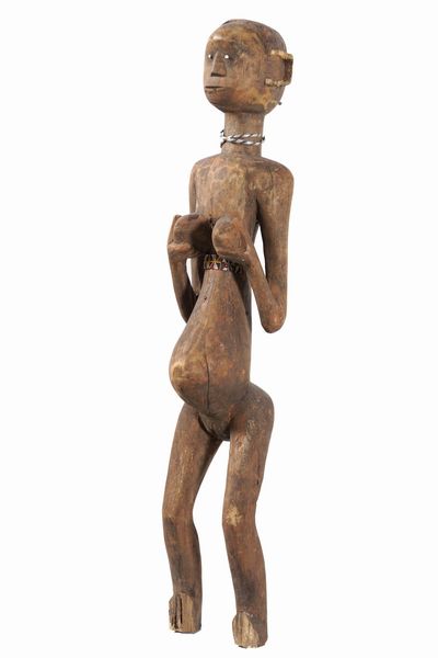 Scultura africana femminile, simbolo della fertilit  - Asta Antiquariato Settembre - Associazione Nazionale - Case d'Asta italiane