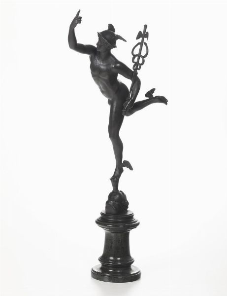 Da Giambologna (1529 -1608) Mercurio volante  - Asta Scultura - Associazione Nazionale - Case d'Asta italiane